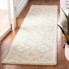 SAFAVIEH Micro-Loop Collection Runner Rug - 2'3" x 9', Beige & Grey, Handmade Wool, Ideal for High Traffic Areas in Living Room, Bedroom (MLP377B) view 1
