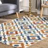nuLOOM Indoor/Outdoor Transitional Labyrinth Accent Rug, 2x3, Blue view 1