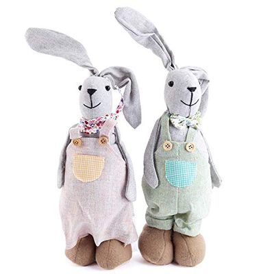 Factory Direct Craft 2 Pieces of Spring Days Muslin Easter Bunny