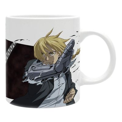 ABYSTYLE Fullmetal Alchemist: Brotherhood Group vs. Pride Ceramic Coffee Tea Mug 11 Oz. Featuring Elric brothers, Ling, Lan Fan, and Pride Anime Manga Drinkware Home & Kitchen Essential Gifts