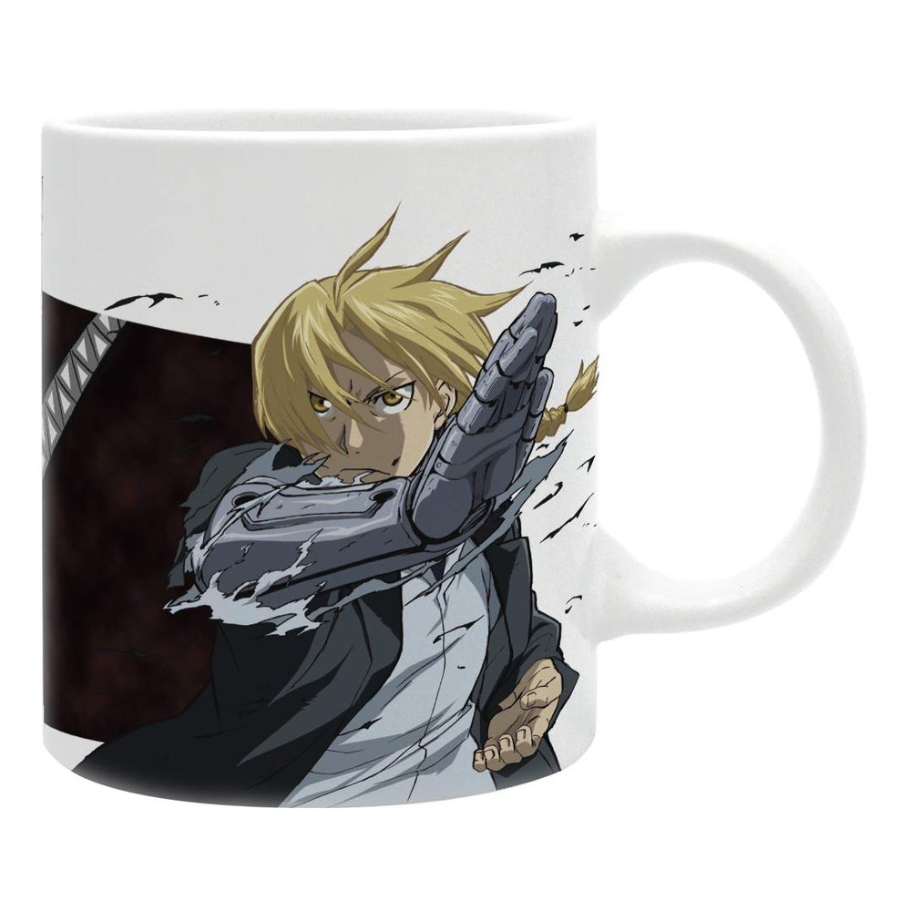 ABYSTYLE Fullmetal Alchemist: Brotherhood Group vs. Pride Ceramic Coffee Tea Mug 11 Oz. Featuring Elric brothers, Ling, Lan Fan, and Pride Anime Manga Drinkware Home & Kitchen Essential Gifts
