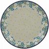 Polmedia Polish Pottery Dinner Plate - Flowers Under The Starry Sky Pattern Handmade in Boleslawiec Poland by Ceramika Artystyczna + Certificate of Authenticity view 2
