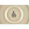 Polmedia Polish Pottery Dinner Plate - Flowers Under The Starry Sky Pattern Handmade in Boleslawiec Poland by Ceramika Artystyczna + Certificate of Authenticity view 4