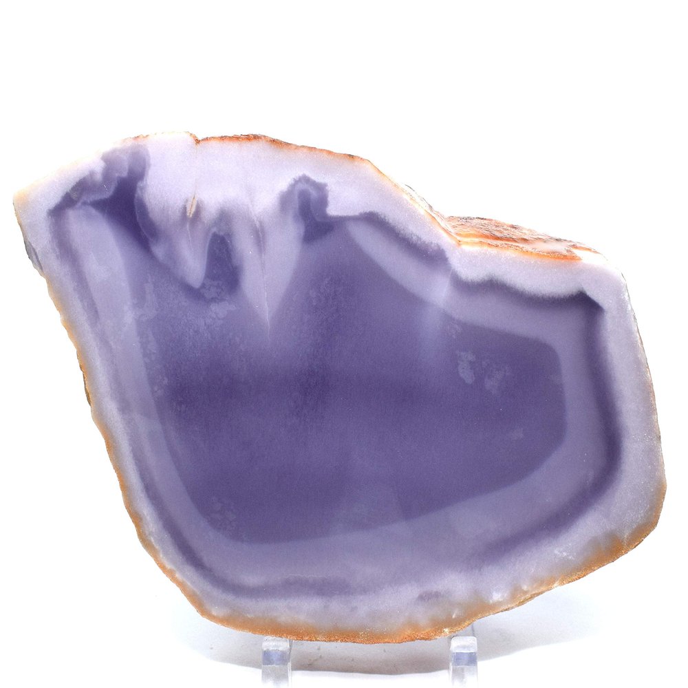 7.1" 1.6lb Purple Fluorite Slab Natural Quartz Crystal Slice Sparkling Mineral Polished Rough Stone - Mexico