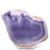 7.1" 1.6lb Purple Fluorite Slab Natural Quartz Crystal Slice Sparkling Mineral Polished Rough Stone - Mexico view 1
