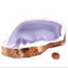 7.1" 1.6lb Purple Fluorite Slab Natural Quartz Crystal Slice Sparkling Mineral Polished Rough Stone - Mexico view 4