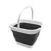 SAMMART 10L (2.64 Gallon) Collapsible Rectangular Handy Basket/Bucket (Black, 1) view 1