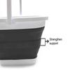SAMMART 10L (2.64 Gallon) Collapsible Rectangular Handy Basket/Bucket (Black, 1) view 3