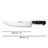 Arcos Chef Knife 10 Inch Stainless Steel. Professional Multipurpose Cooking Knife to Cut and Clean Vegetables. Ergonomic Polyoxymethylene Handle and 260mm Blade. Series Opera. Color Black view 2