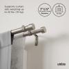 Umbra Cappa Double Curtain Rod, Includes 2 Matching Finials, Brackets & Hardware, 120 to 180-Inch, Nickel view 4