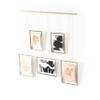 Umbra Exhibit Picture Frame Gallery Set, Adjustable Wall Collage Displays Five Photos (Two 4x6 and Three 5x7), Set of 5, Gold view 1