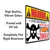 ATX CUSTOM SIGNS - Funny Metal Sign Warning If You Value Your Life, Do Not Touch My F-ing Tools! Classic Looking Sign view 3