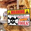 ATX CUSTOM SIGNS - Funny Metal Sign Warning If You Value Your Life, Do Not Touch My F-ing Tools! Classic Looking Sign view 4