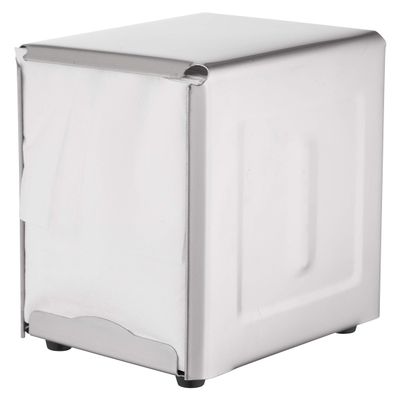 [10 PACK] Commercial Low Fold Napkin Dispenser - Stainless Steel, Spring Loaded, For Low Fold Napkins - Great for Restaurants, Bars, Diners, Commercial and Home Use by EcoQuality