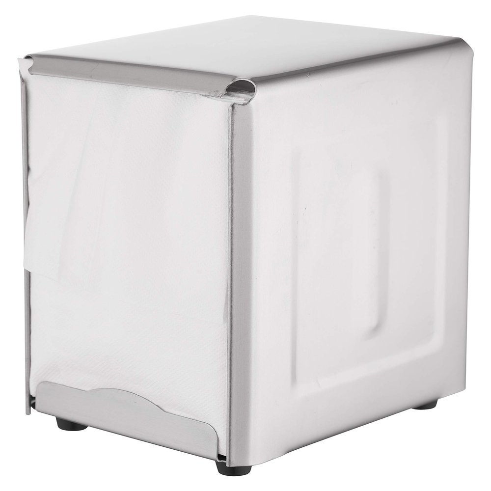 [3 PACK] Commercial Low Fold Napkin Dispenser - Stainless Steel, Spring Loaded, For Low Fold Napkins - Great for Restaurants, Bars, Diners, Commercial and Home Use by EcoQuality