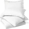 Comfort Store Bedding 2 Piece 300 GSM Comforted Set Collection Organic Cotton 600 Thread Count Solid 1 Duvet Cover, 1 Comforter (White Twin, Set of 2) view 2
