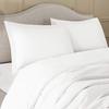 Comfort Store Bedding 2 Piece 300 GSM Comforted Set Collection Organic Cotton 600 Thread Count Solid 1 Duvet Cover, 1 Comforter (White Twin, Set of 2) view 3