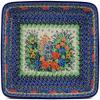 Polmedia Polish Pottery Rectangular Baker UNIKAT - Garden Dreams Pattern Handmade in Boleslawiec Poland by Ceramika Artystyczna + Certificate of Authenticity view 2