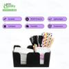 [7 PACK] Bar Caddy with 6 Compartments, Plastic Bar Organizer, Heavy Duty Refillable Bar Organizer, Barware Caddy, Napkin Dispenser, Straw Organizer by EcoQuality view 2