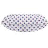 Ambesonne Purple Travel Pillow Neck Rest, Watercolor Paint Style Nostalgic Retro Style Polka Dot Pattern Nursery Theme Classic, Memory Foam Traveling Accessory for Airplane and Car, 12", Lilac Blue view 2