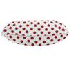 Ambesonne Ladybugs Travel Pillow Neck Rest, Ladybugs Pattern Bunch of Bugs Infinite Speckled Marked Insect Theme Playroom Kids, Memory Foam Traveling Accessory for Airplane and Car, 12", White and Red view 2
