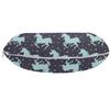 Ambesonne Unicorn Travel Pillow Neck Rest, Magic Horse Twinkle Little Spot Stars and Dark Background Art, Memory Foam Traveling Accessory for Airplane and Car, 12", Dark Blue and Pink view 2