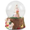 Elanze Designs Momma Pigs and Piglets Overalls Produce Stand Store Apples Mother Daughter Figurine 100MM Glitter Water Snow Globe Plays Tune Take Me Home, Country Roads view 4
