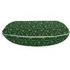 Ambesonne Irish Travel Pillow Neck Rest, National Foliage Pattern Intricate Twigs and Dots Trefoil Botanical Abstraction, Memory Foam Traveling Accessory for Airplane and Car, 12", Lime Green view 2
