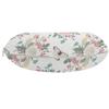 Ambesonne Shabby Flora Travel Pillow Neck Rest, Peonies Peas Roses Bouquet Butterflies Pastel Tones Bridal Theme, Memory Foam Traveling Accessory for Airplane and Car, 12", Pink Green view 2