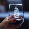 Bevvee Make 50 Look Good - Funny 50th Birthday Wine Glass for Women Turning 50 - Large 17 Oz - Bday Party Decorations view 3