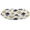 Ambesonne Trippy Travel Pillow Neck Rest, Woman Eyes with Eyelash Unusual Style Fashion Modern Design Print Graphic, Memory Foam Traveling Accessory for Airplane and Car, 12", Yellow Black view 2