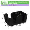 [9 PACK] Bar Caddy with 6 Compartments, Plastic Bar Organizer, Heavy Duty Refillable Bar Organizer, Barware Caddy, Napkin Dispenser, Straw Organizer by EcoQuality view 3