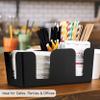 [9 PACK] Bar Caddy with 6 Compartments, Plastic Bar Organizer, Heavy Duty Refillable Bar Organizer, Barware Caddy, Napkin Dispenser, Straw Organizer by EcoQuality view 4