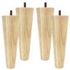 Highland Manor Wood Products Round Tapered Bun Foot - 6" Tall x 1 7/8" Wide (Maple) (Set of 4) view 1
