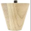 Highland Manor Wood Products Round Tapered Bun Foot - 6" Tall x 1 7/8" Wide (Maple) (Set of 4) view 2