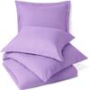 Comfort Store Bedding 2 Piece 300 GSM Comforted Set Collection Organic Cotton 600 Thread Count Solid 1 Duvet Cover, 1 Comforter (Lilac Full XL, Set of 2) view 2