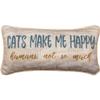 MWW Cats Make me Happy Pillow view 1