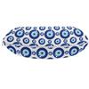 Ambesonne Evil Eye Travel Pillow Neck Rest, Symmetrical Pattern All Seeing Eye Superstitious Turkish Ethnic, Memory Foam Traveling Accessory for Airplane and Car, 12", White Blue view 2