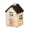 Akizuki Trade SE13470 Ceramic Lantern, Maison, S, White/Black, W 3.1 x D 3.0 x H 5.5 inches (8 x 7.5 x 14 cm) view 1
