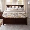 AFI, Mission Full Platform Bed with Footboard & Full Trundle, Walnut view 3
