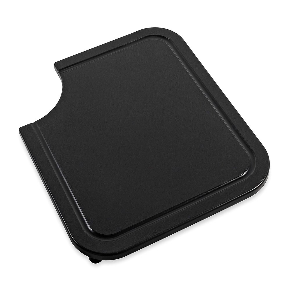 Camco RV/Marine Sink Mate 12-Inches x 14 -Inches Cutting Board - Fits Securely Over Your RV or Boat's Kitchen Sink - Ideal for Cleaning, Carving and Chopping - Black (43858)