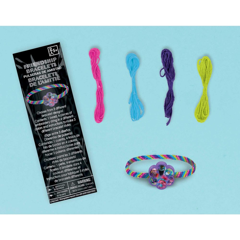 Trolls World Tour Kids Friendship Bracelet Kit- 8 pcs.