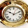 Antique Marine Solid Shiny Brass Ship Porthole Analog Clock Nautical Wall Hanging Clock Home Decor view 4