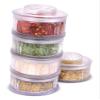 5 Pcs Refillable Spice Containers Seasoning Organizer Leaning Pisa Tower Shape Stackable Mini Herb Storage Holders Shakers - Novelty Unusual Kitchen Unique Gift for Family view 2
