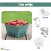 42 Pack QUART Green Molded Pulp Fiber Berry/Produce Vented Baskets for Fruit and Vegetable view 2