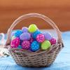 Set of 24 Polka Dot Plastic Easter Eggs - Fillable Hunt Decor 2.25 Inches view 3