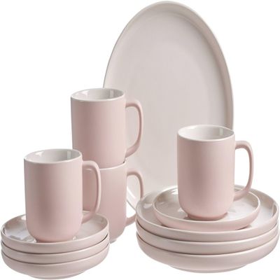Ritzenhoff & Breker Kaffeeservice Jasper 12-Piece Pink, Earthenware