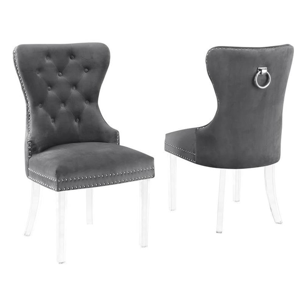 Best Quality Furniture Dining Chairs, Dark Gray