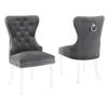 Best Quality Furniture Dining Chairs, Dark Gray view 1