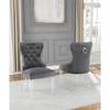 Best Quality Furniture Dining Chairs, Dark Gray view 2